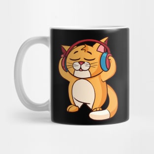 Music loving cat Mug